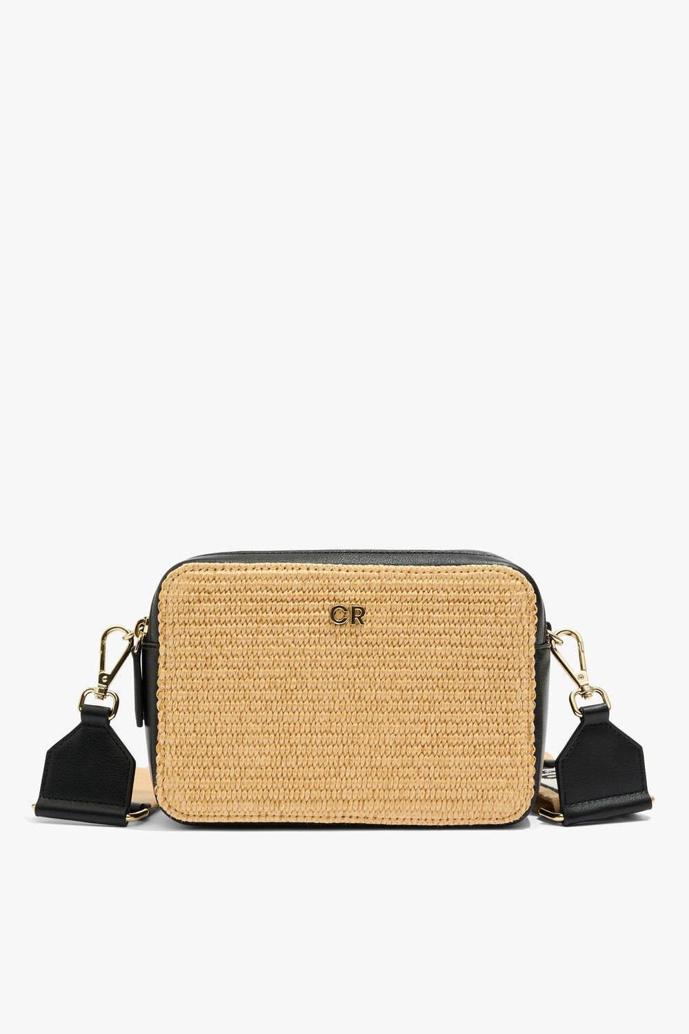 Woven Contrast Camera Bag