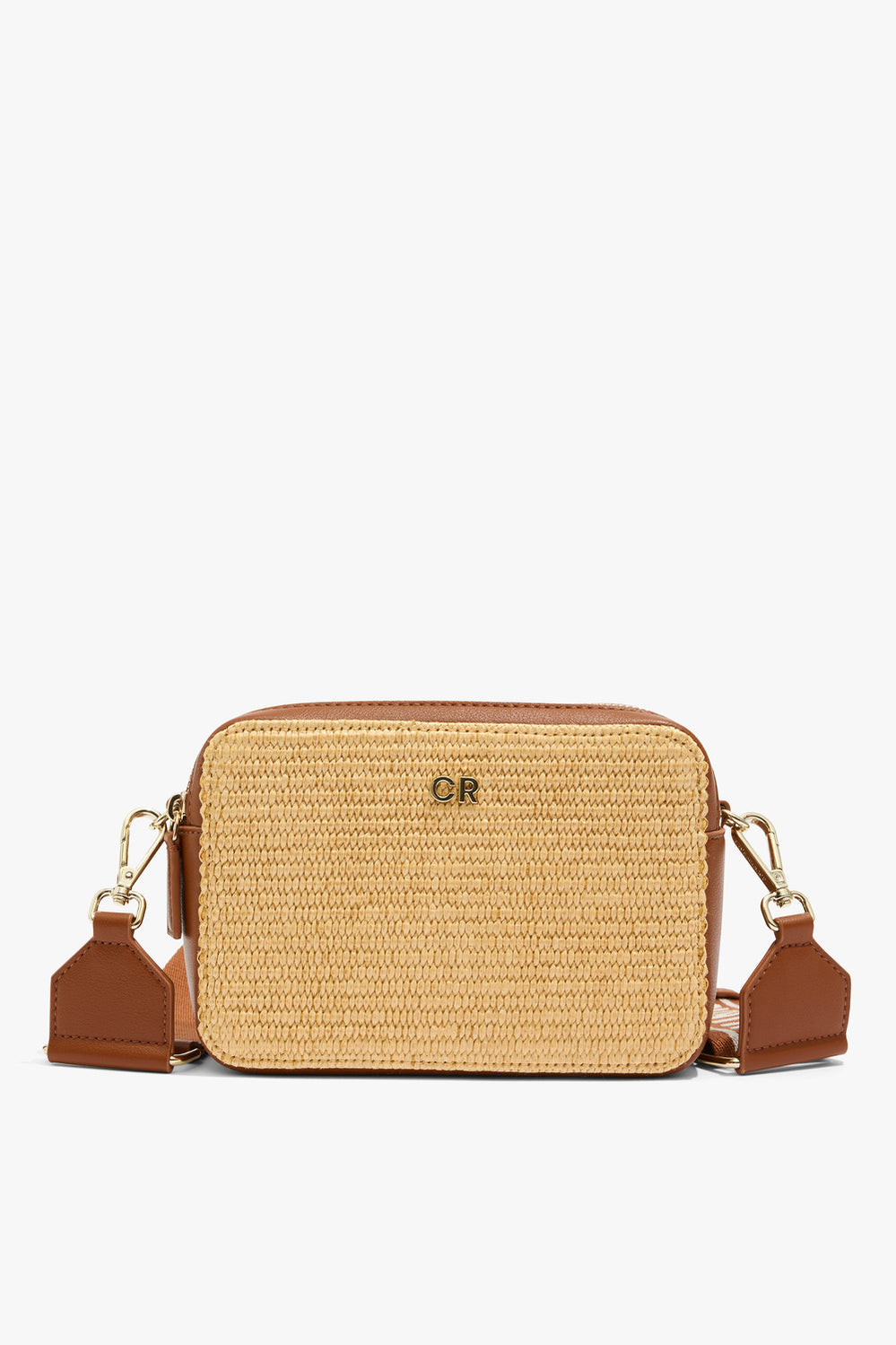 Woven Contrast Camera Bag