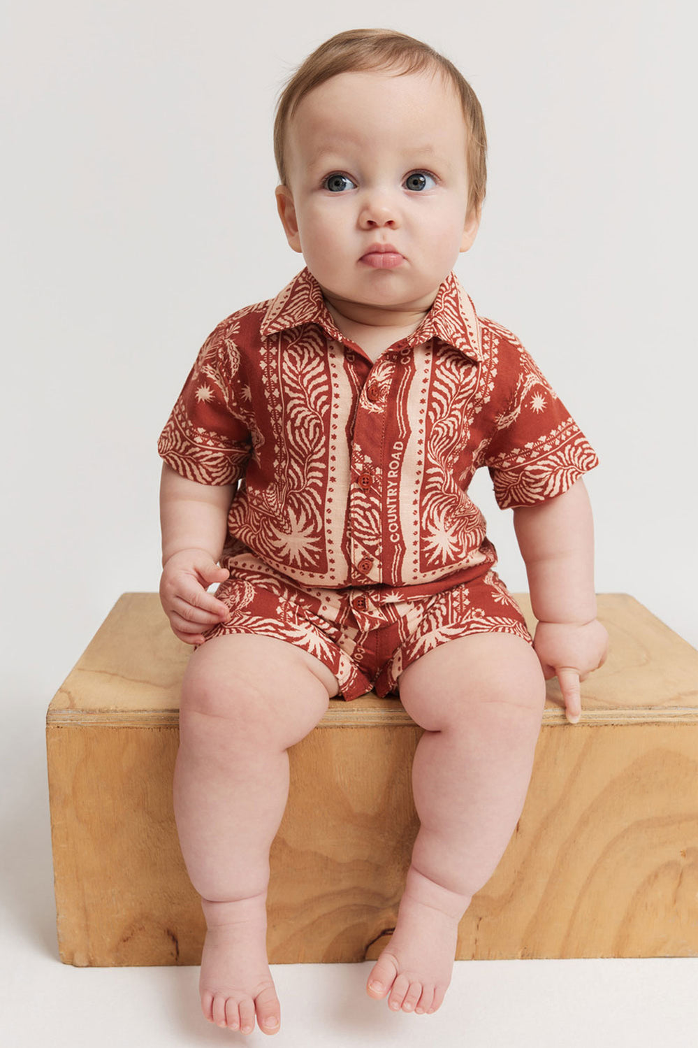 Scarf Shirt Romper