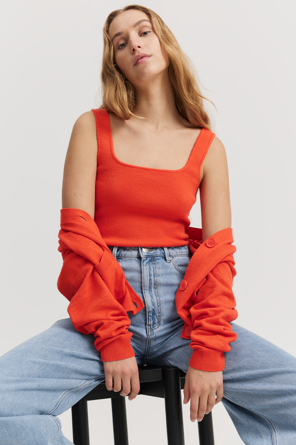 Cotton Linen Rib Tank