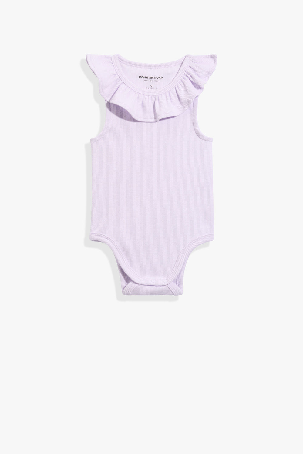 Cotton Frill Rib Bodysuit