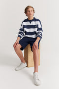 Teen Cotton Circle Logo Sweat