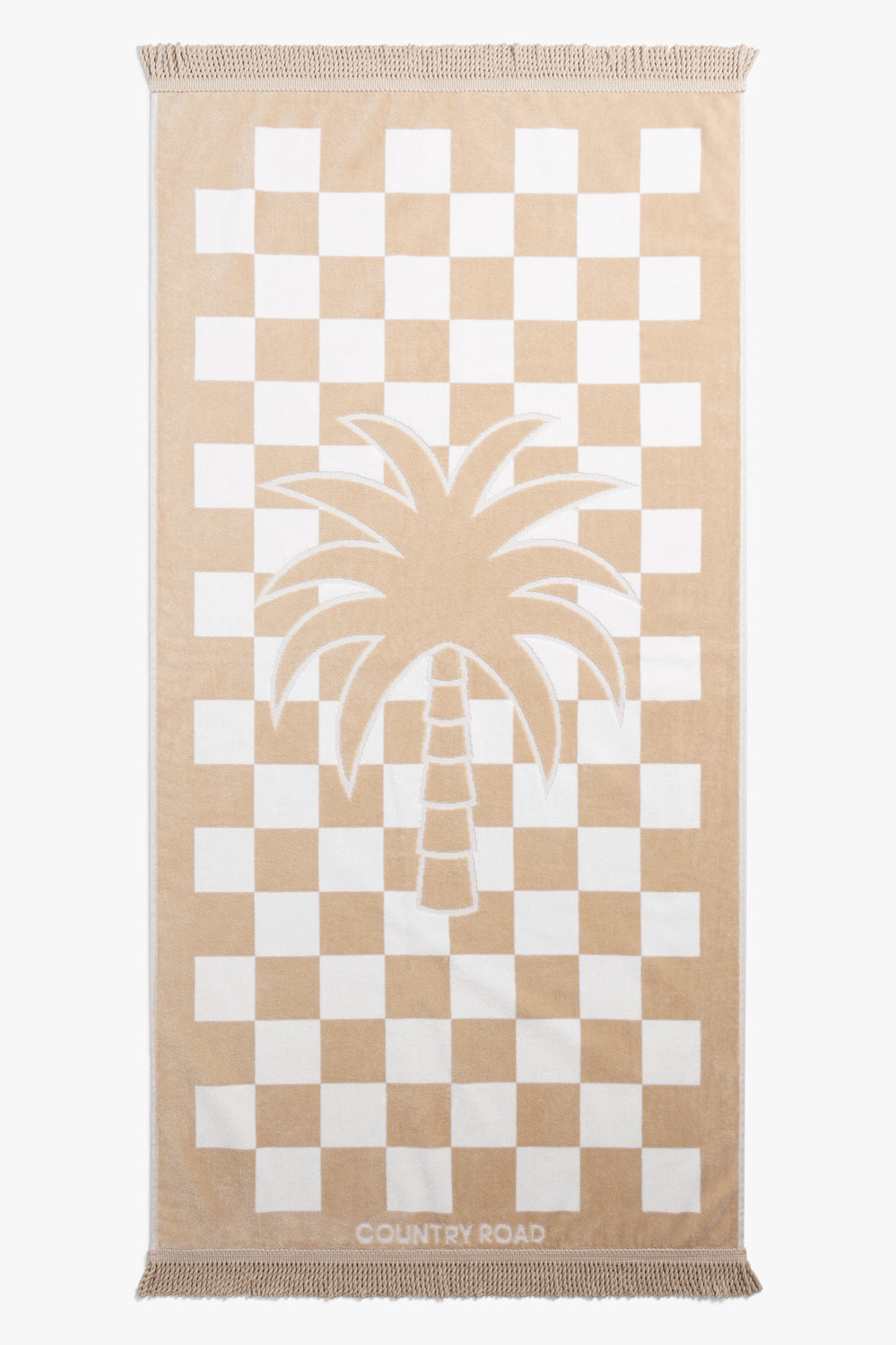 Cotton Check Beach Towel