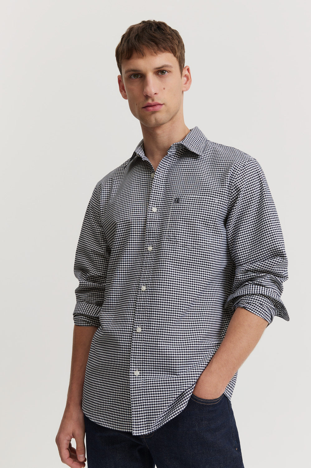 Regular Fit Cotton Gingham Oxford Shirt