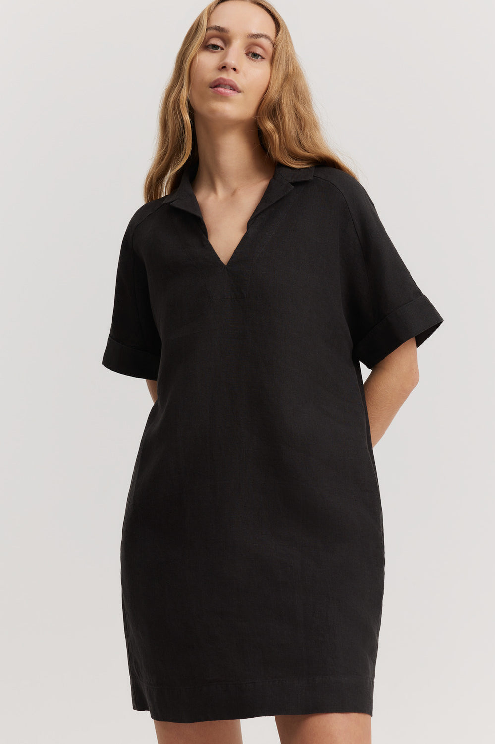 Linen Popover Dress