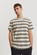 Cotton Modern Logo Stripe T-Shirt