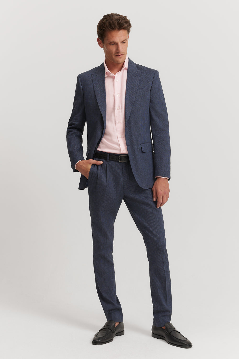 Slim Fit Stretch Mini Stripe Jacket