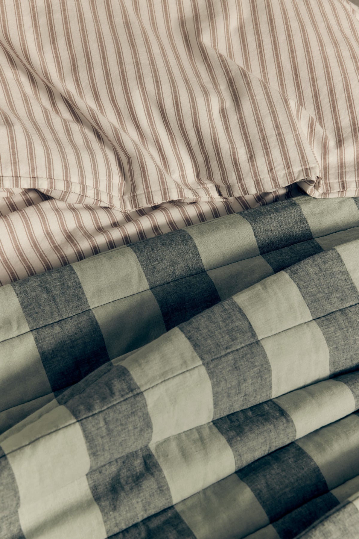 Brae Australian Cotton Stripe Queen Quilt Cover