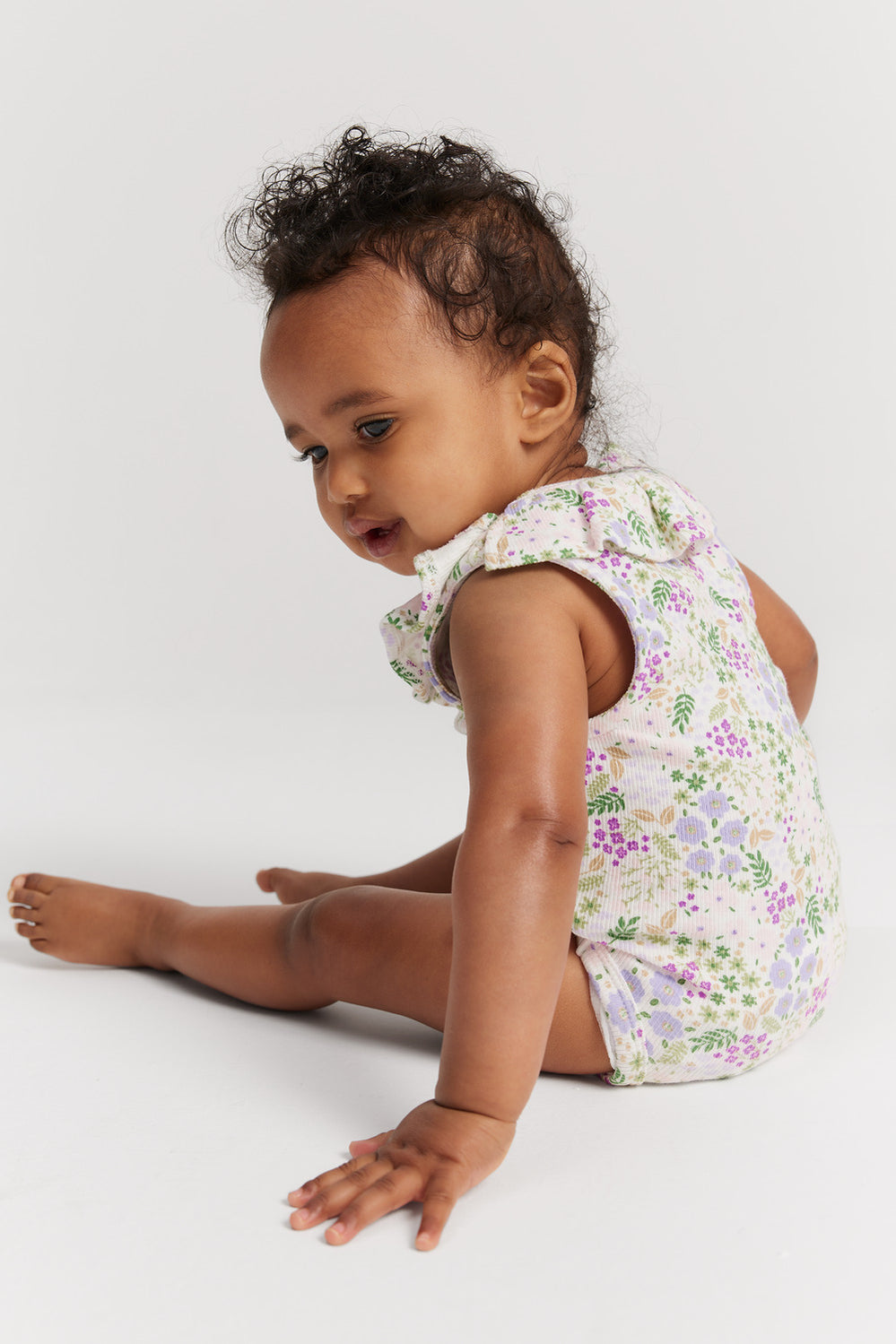 Cotton Frill Rib Bodysuit