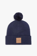 Organically Grown Cotton Blend Patch Logo Beanie