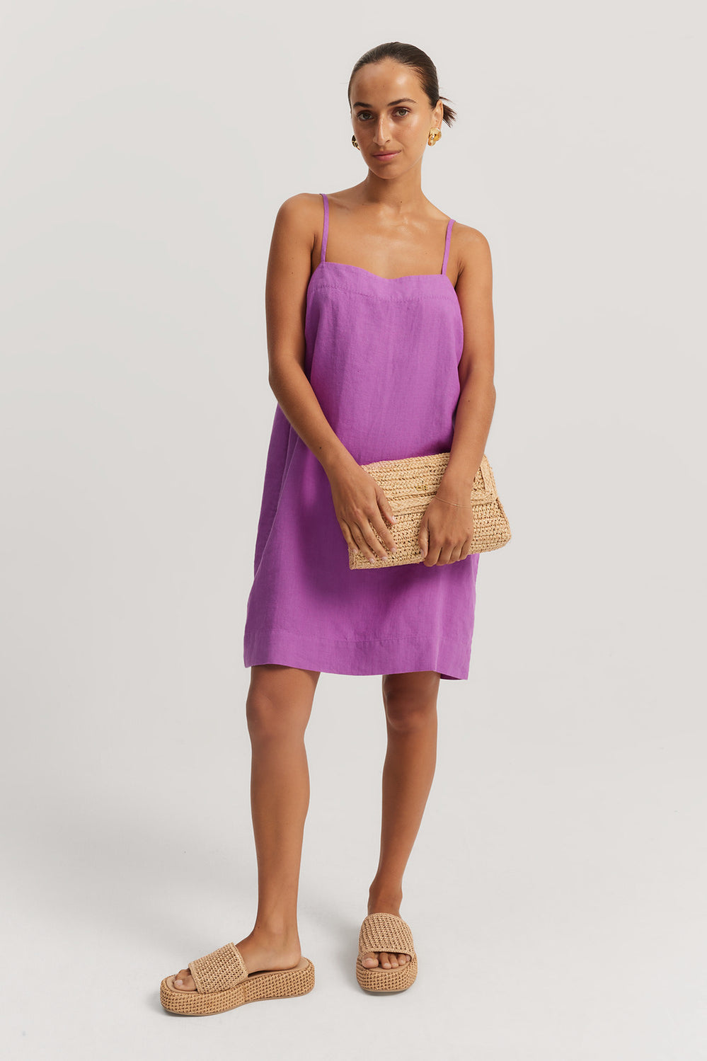 Linen Mini Dress