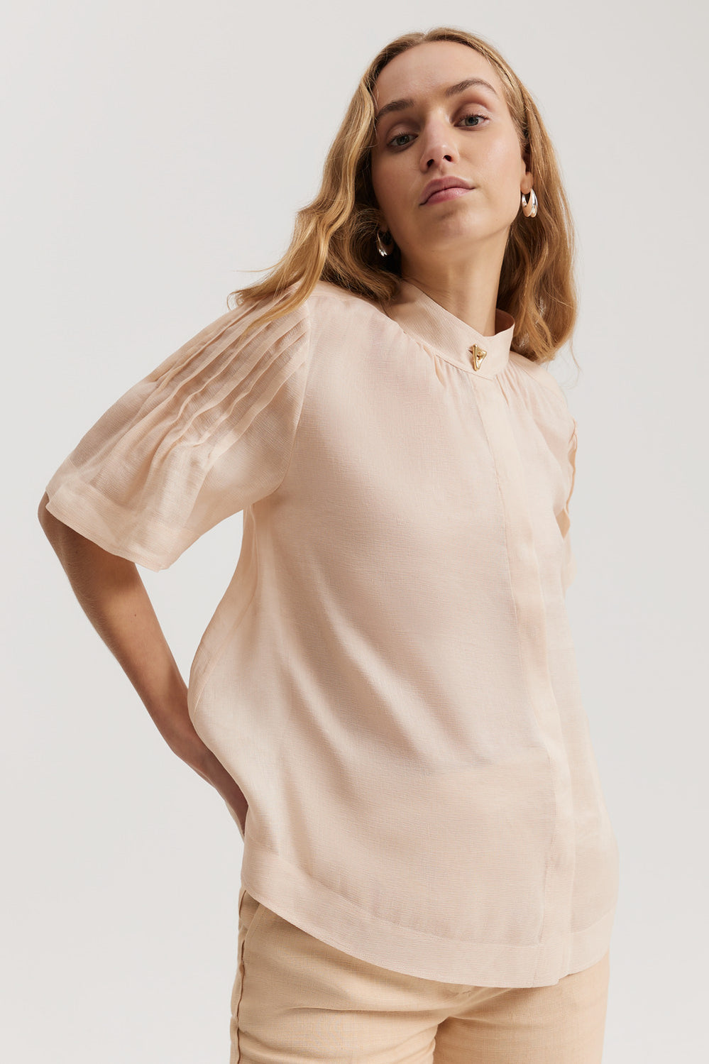 Pintuck Detail Blouse