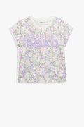 Cotton Sequin Logo T-Shirt
