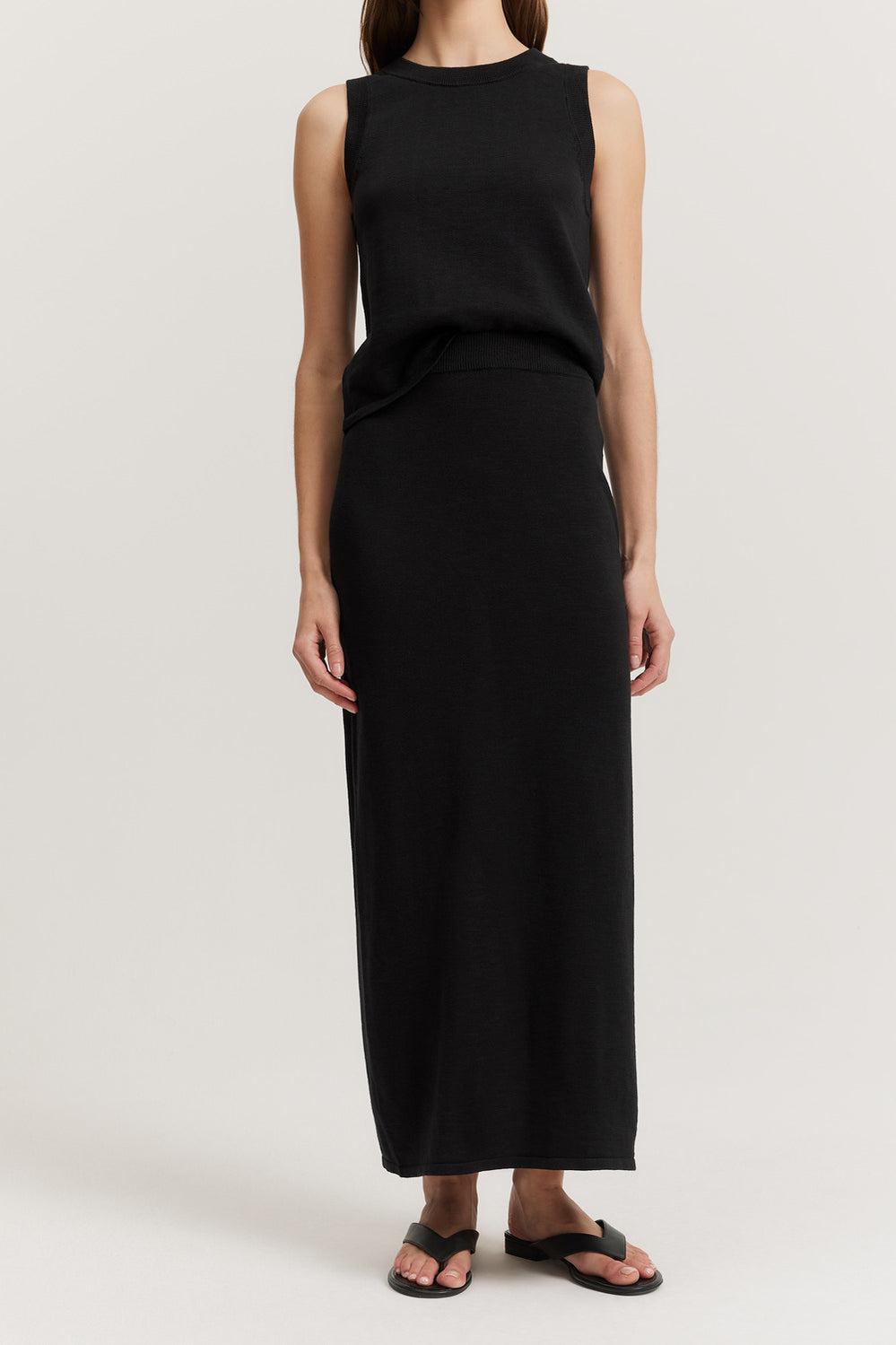 Cotton Linen Maxi Skirt