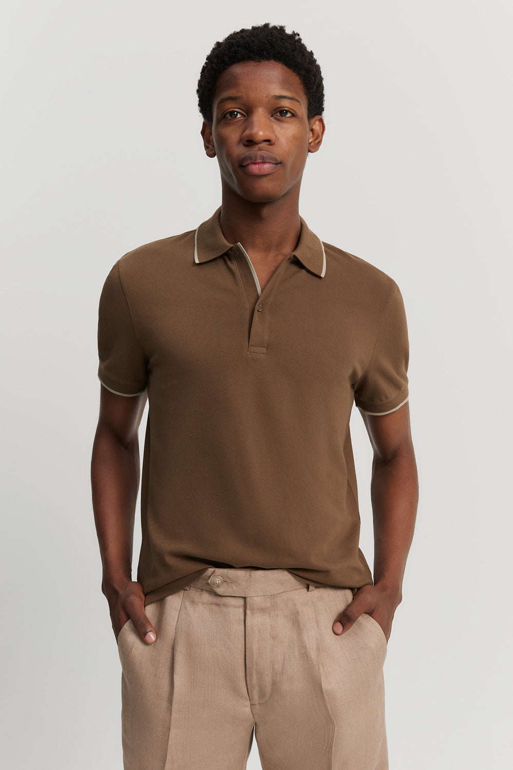 Slim Fit Stretch Pique Polo