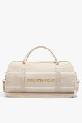 Cotton Metallic Stripe Logo Tote