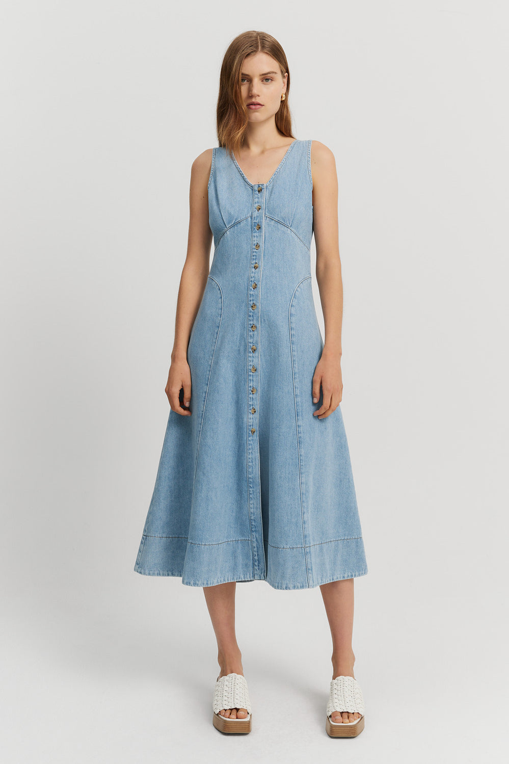 Denim Midi Dress