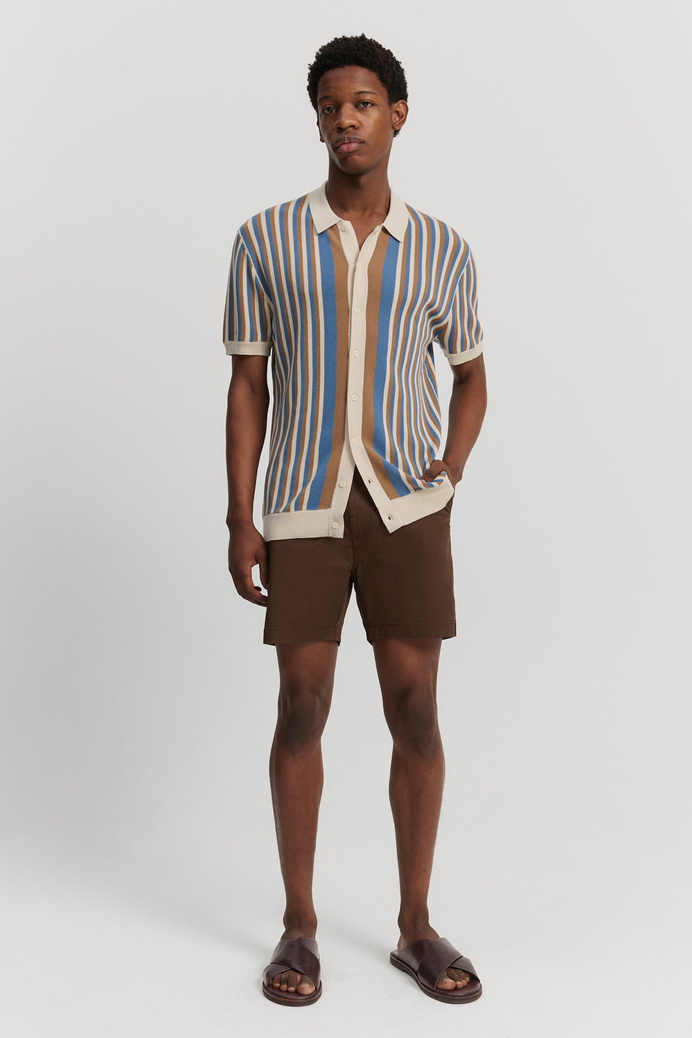 Multi Stripe Knit Shirt