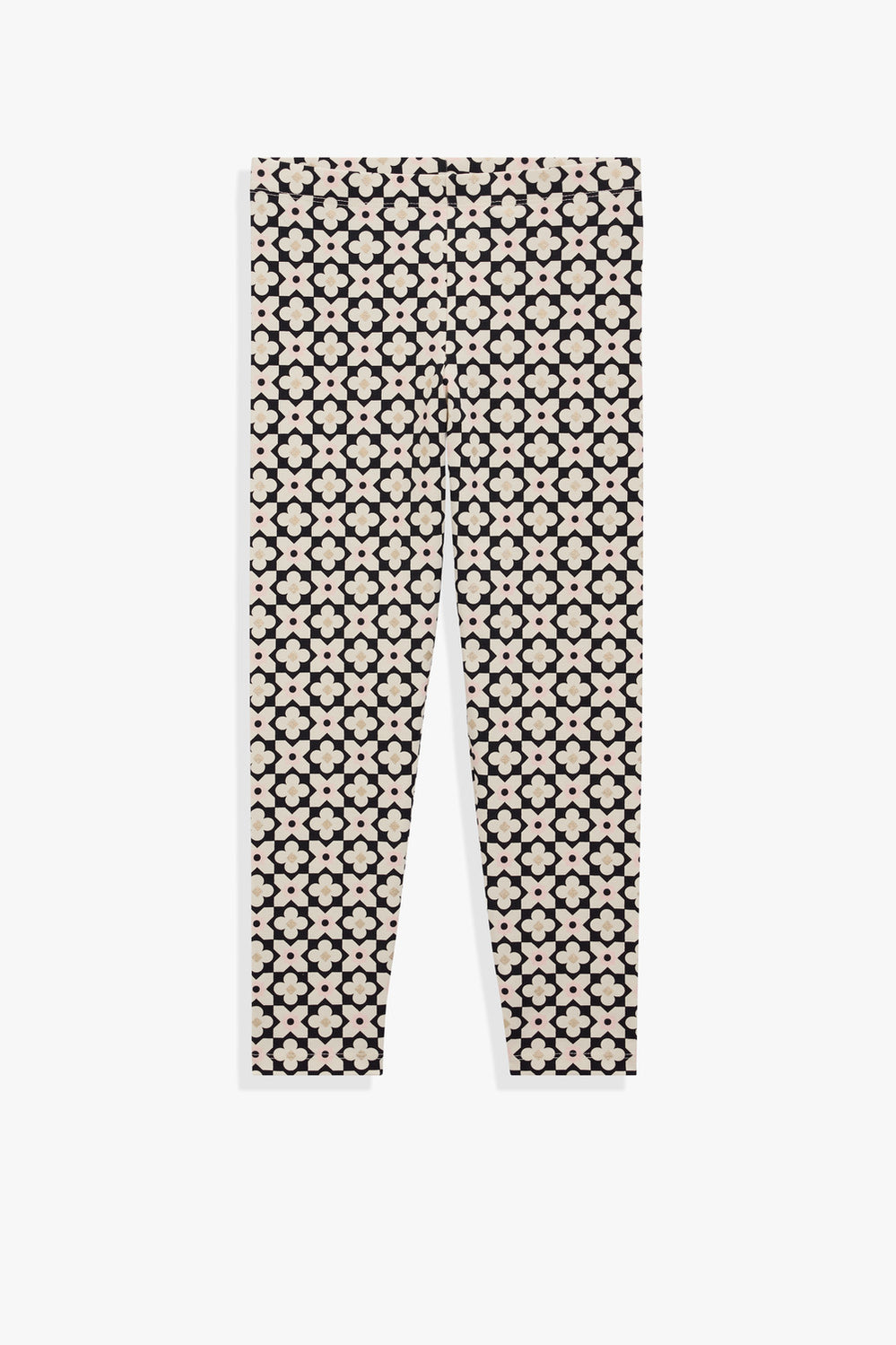 Organically Grown Cotton Blend Geometric Legging