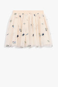 Embroidered Tulle Skirt