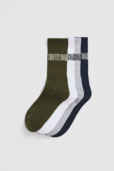 Australian Cotton Blend Heritage Sock Pack Of 4