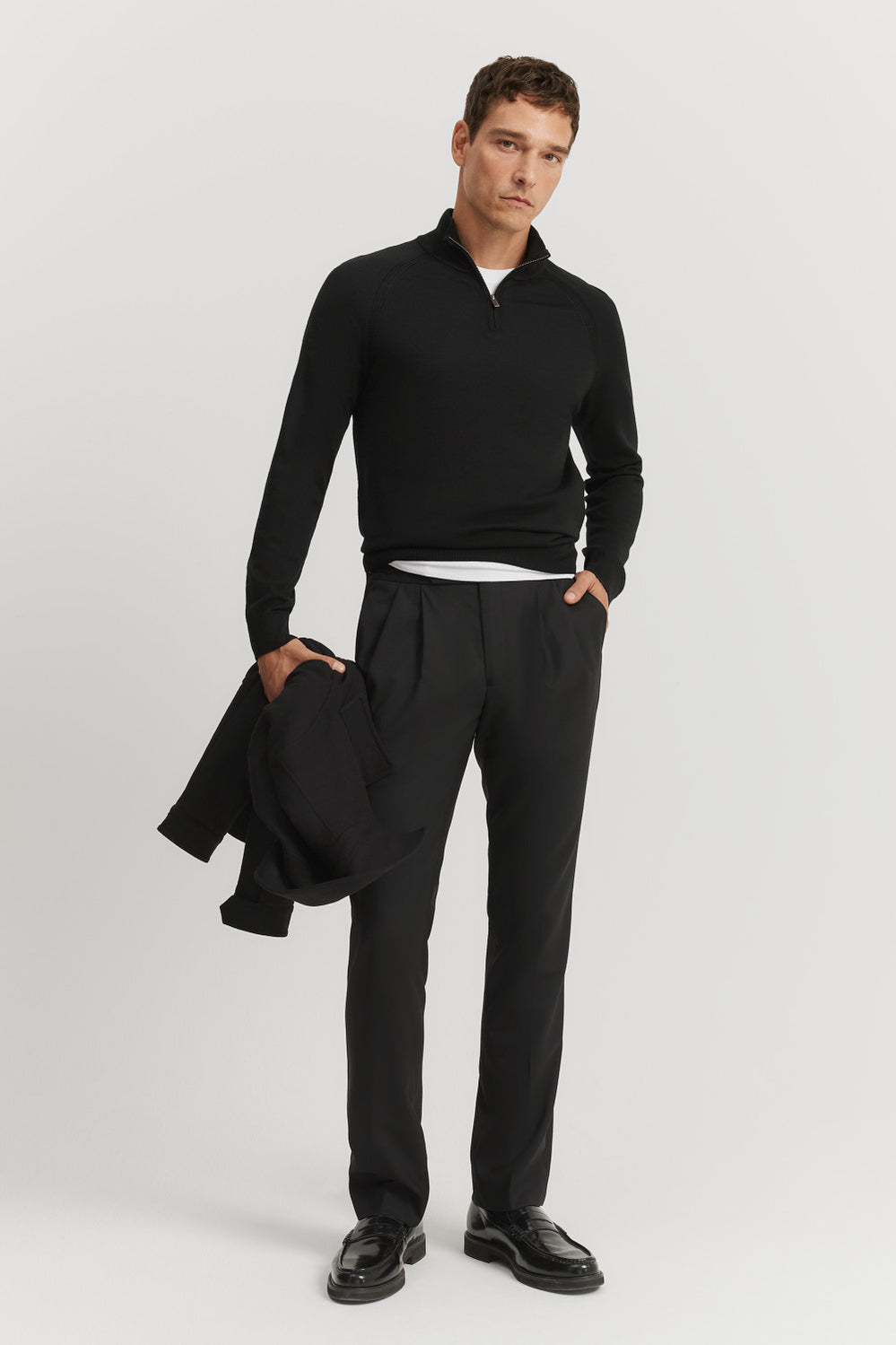 Australian Merino Half Zip Knit