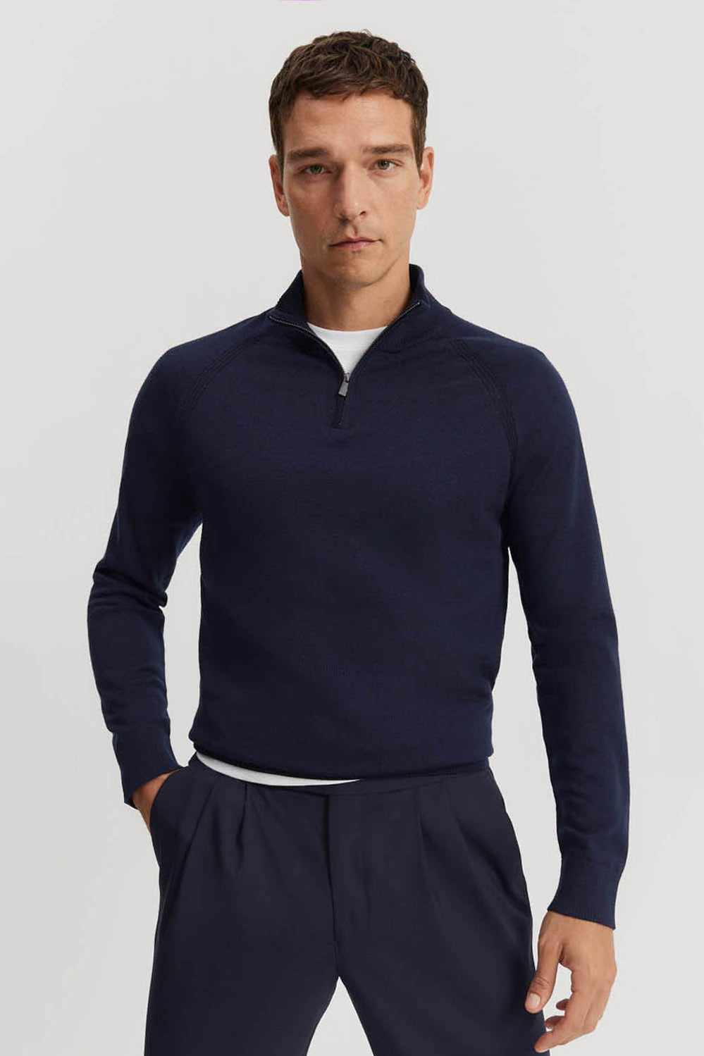 Australian Merino Half Zip Knit