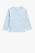 Organically Grown Cotton Blend Bunny Print T-Shirt