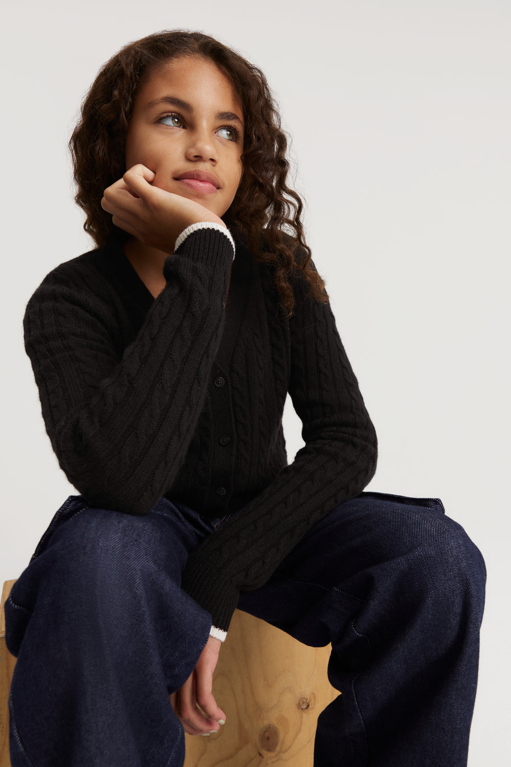 Teen Crop Cardigan