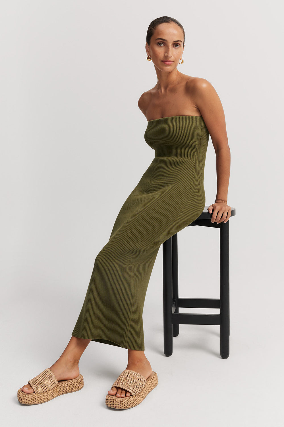 Bandeau Rib Dress