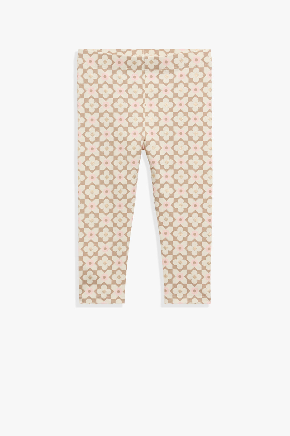Organically Grown Cotton Blend Geometric Legging