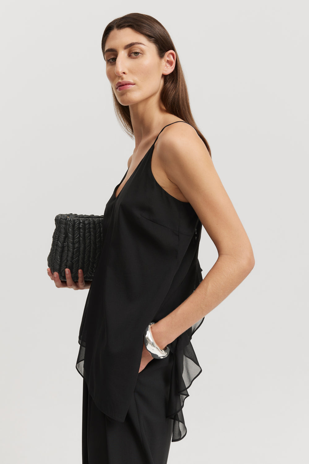 Ruffle Asymmetrical Cami