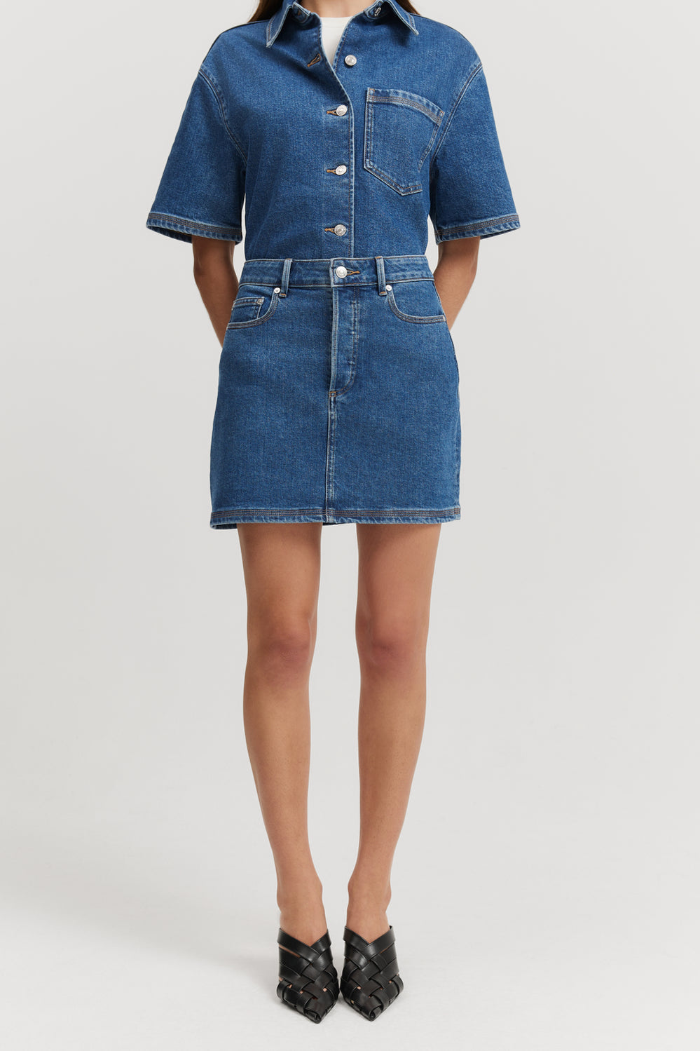 Denim Mini Skirt