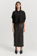 Cropped Linen Shirt