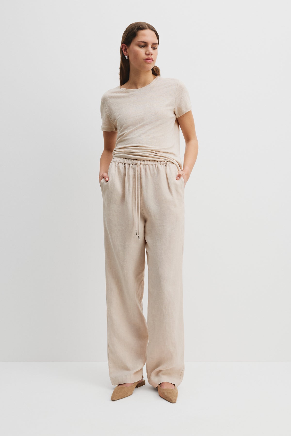 Organically Grown Linen Pull-On Pant