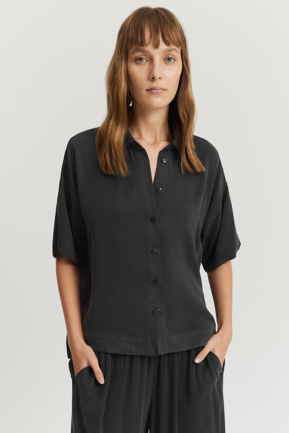 Short Sleeve Cupro Shirt