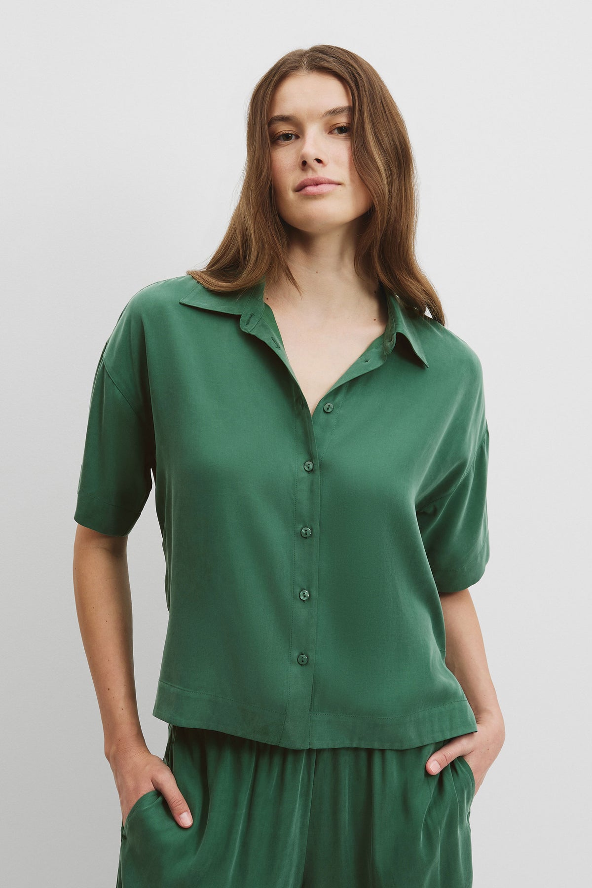Short Sleeve Cupro Shirt