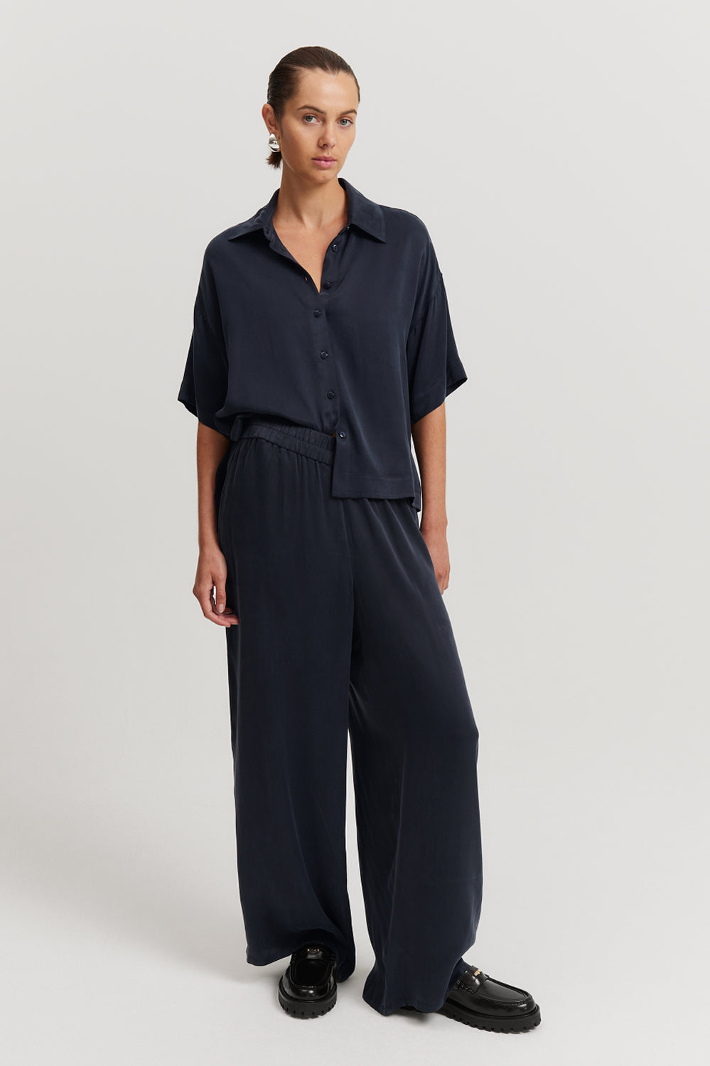 Short Sleeve Cupro Shirt