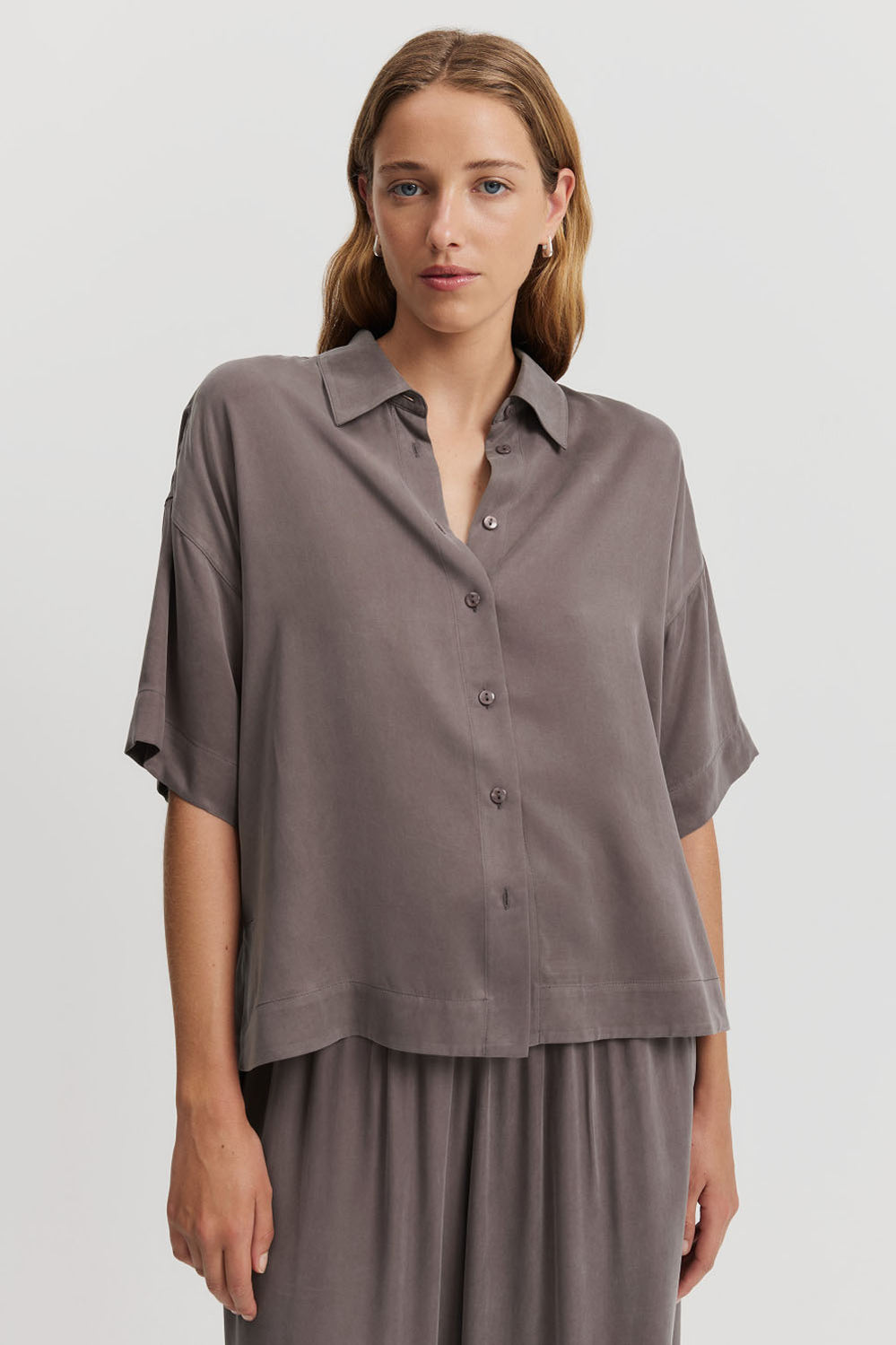 Short Sleeve Cupro Shirt