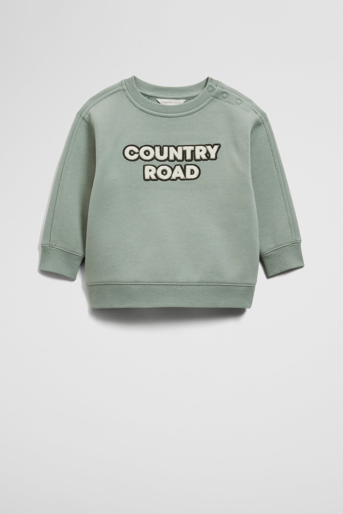 Organically Grown Cotton Boucle Logo Sweat