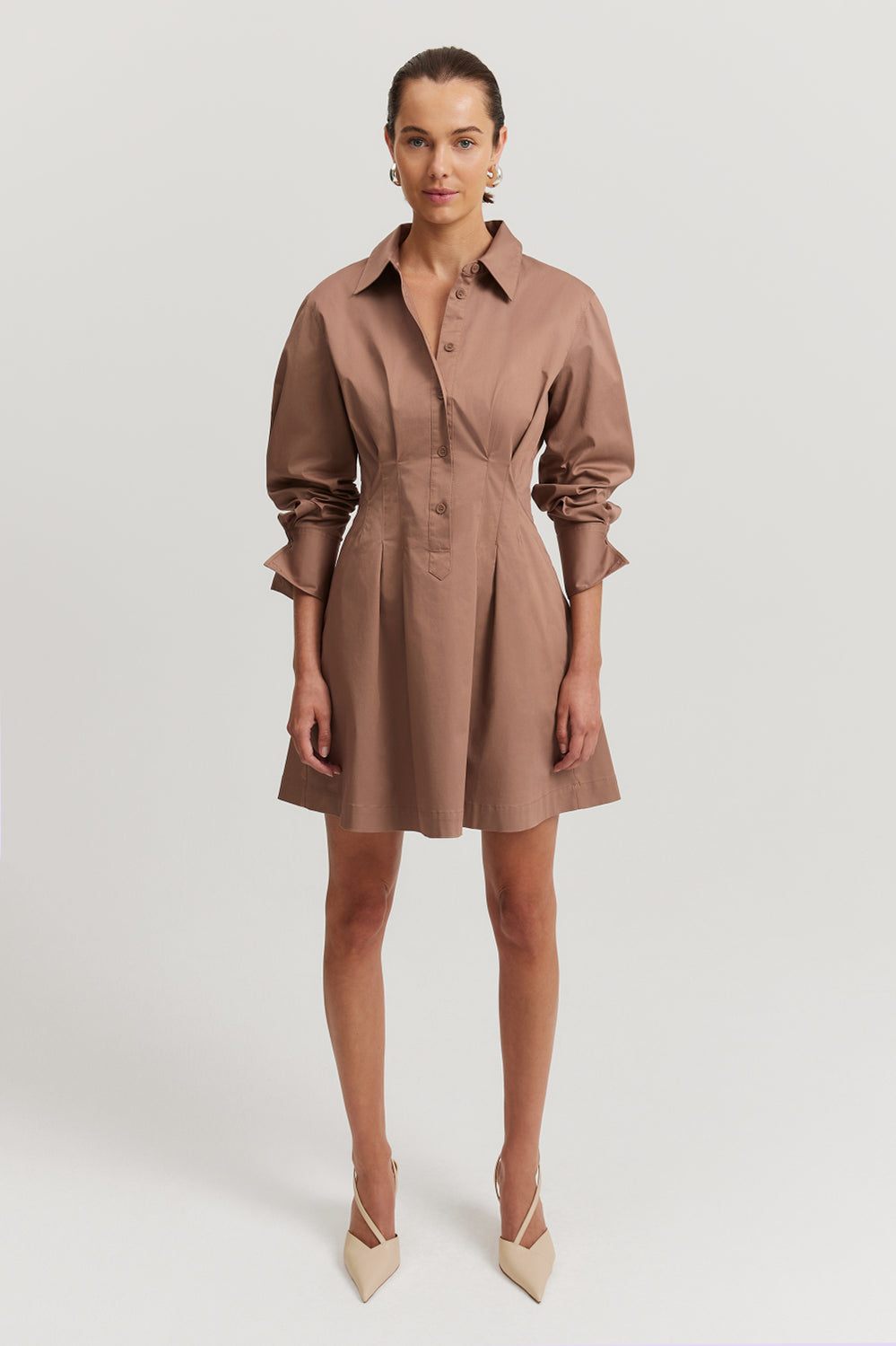 Tuck Detail Mini Dress