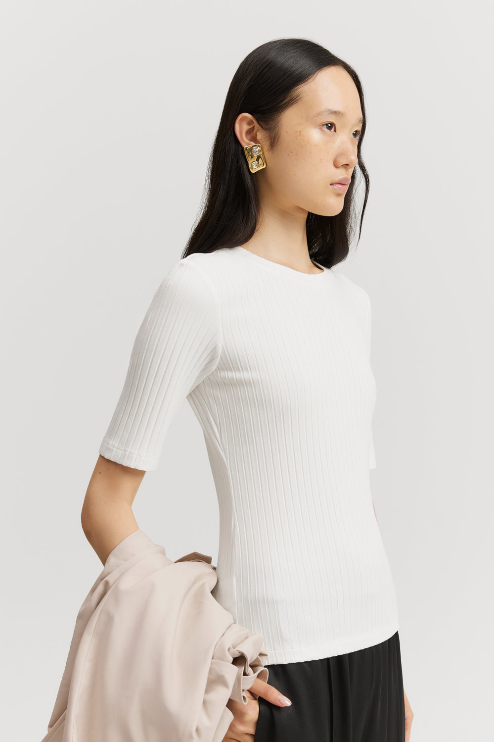 Short Sleeve Rib T-Shirt