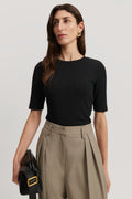 Short Sleeve Rib T-Shirt
