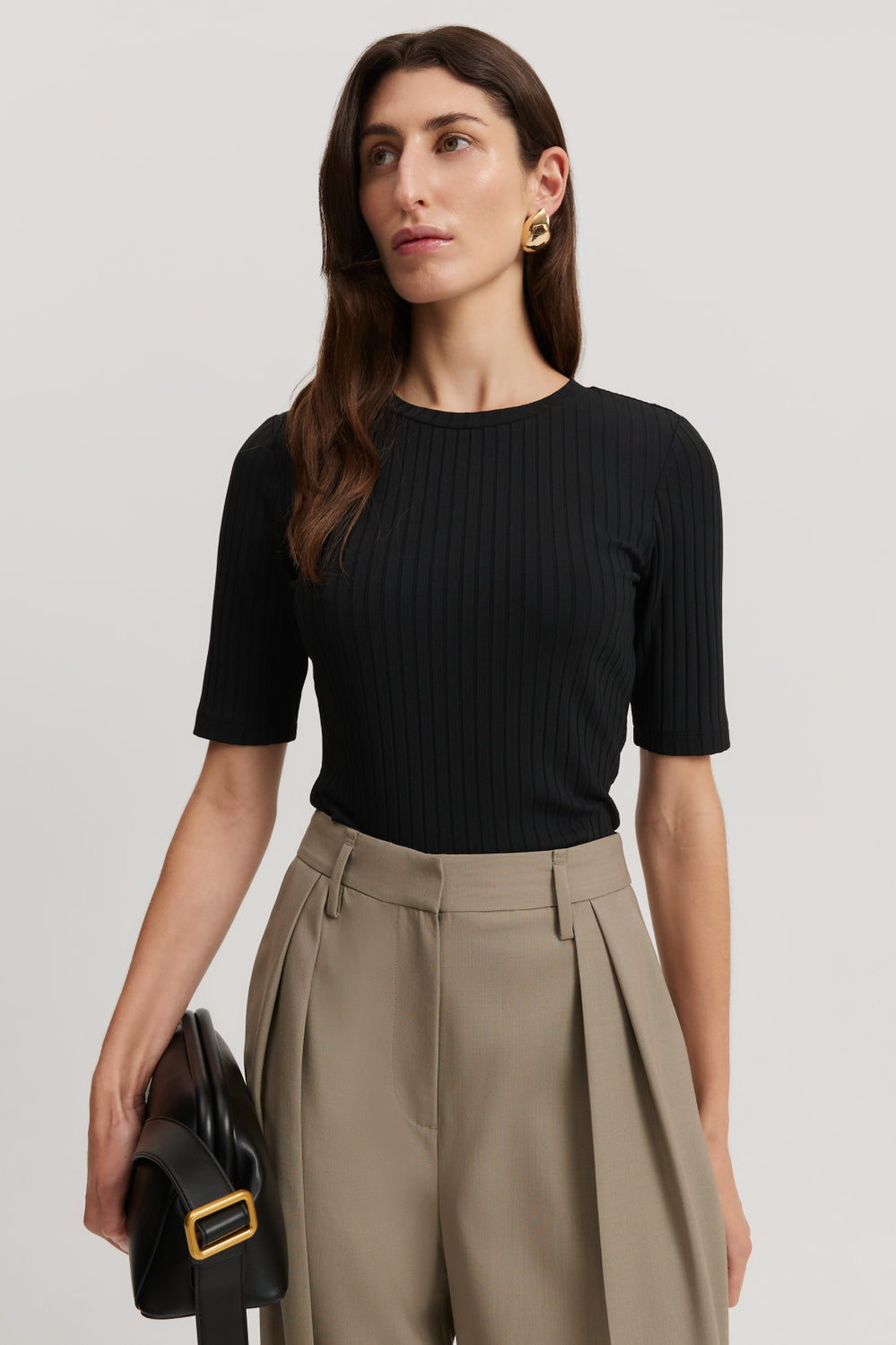 Short Sleeve Rib T-Shirt
