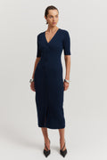 Button Through Knit Dress
