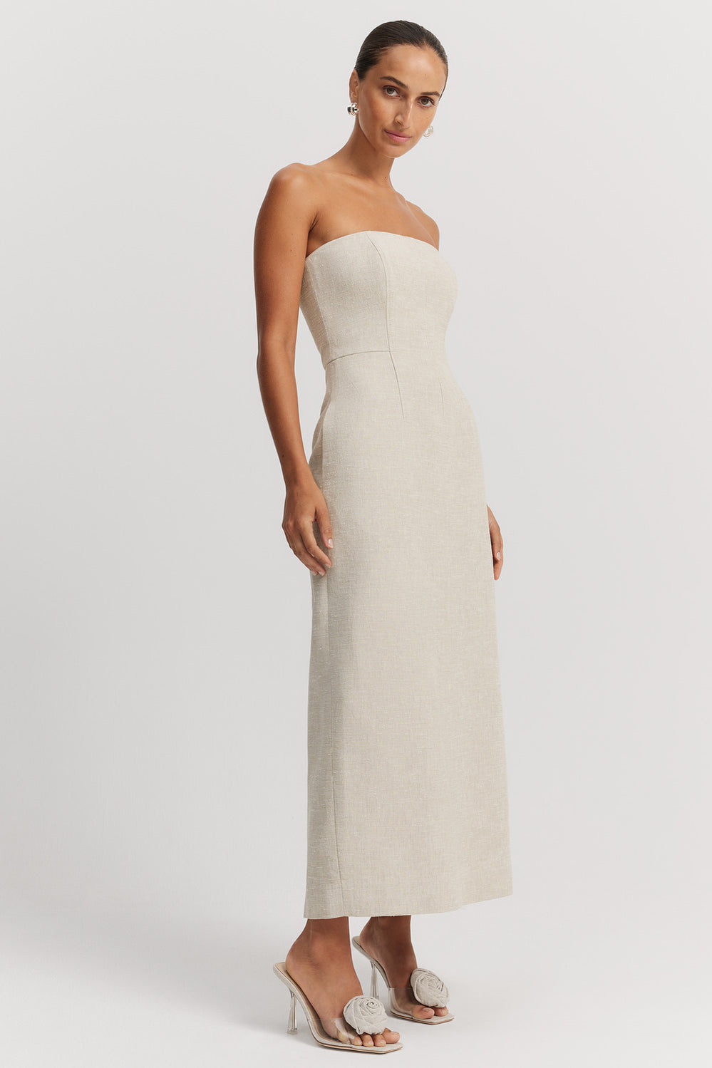 Textured Strapless Dress