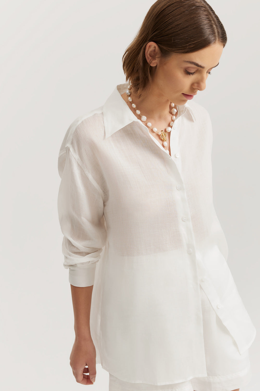 Ramie Long Sleeve Shirt