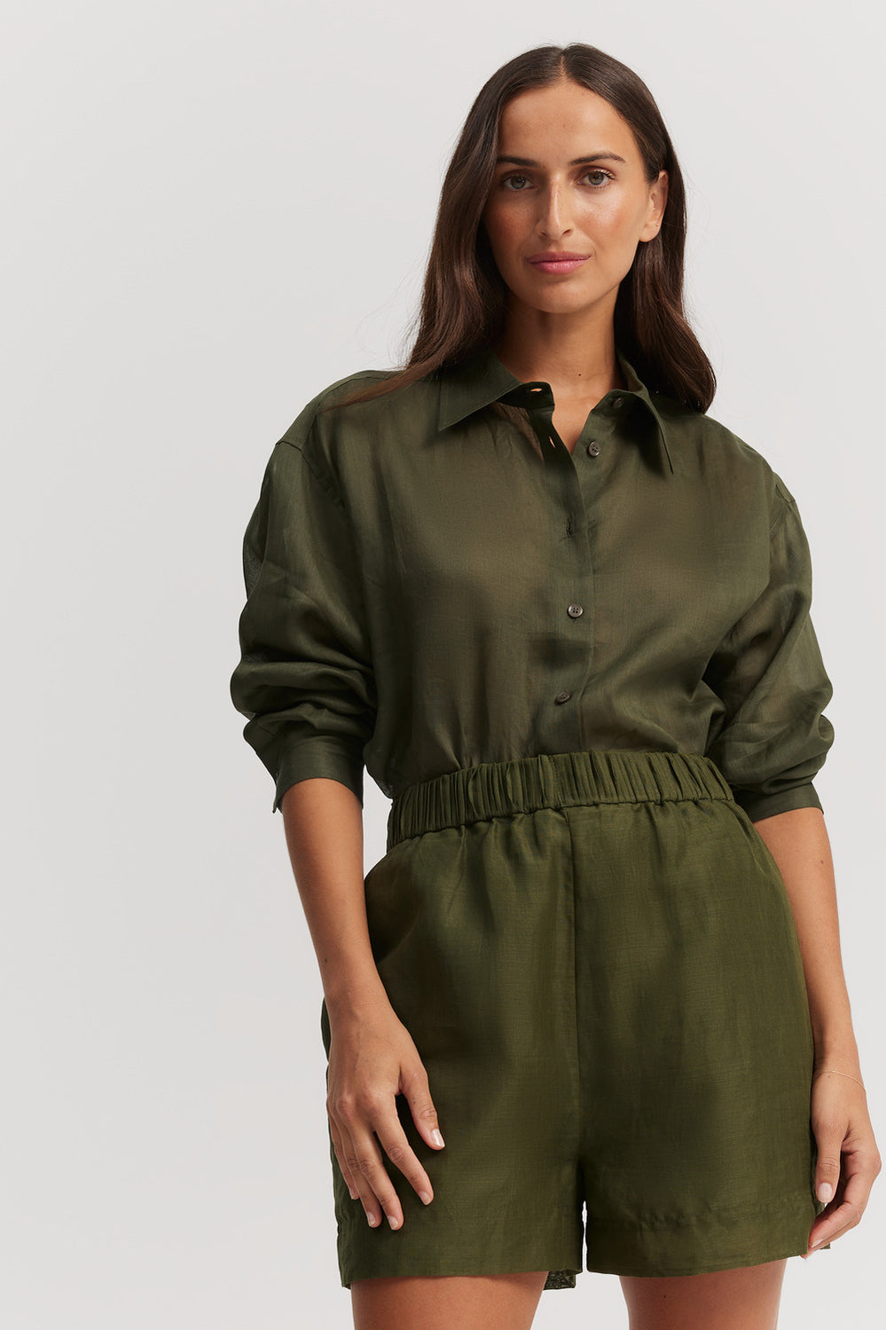 Ramie Long Sleeve Shirt