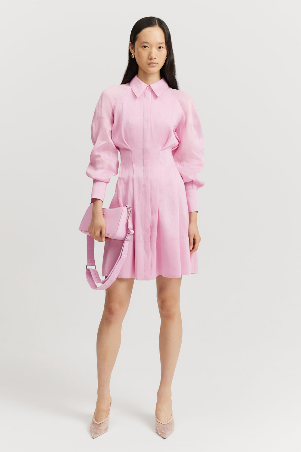 Tuck Detail Shirt Dress