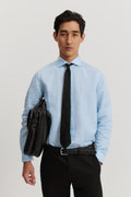 Tailored Fit Cotton Linen Stripe Shirt